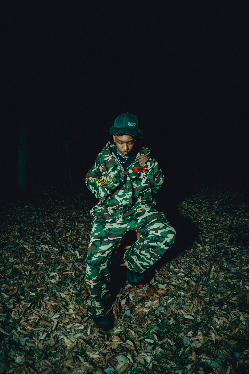 UTILITY CAMO ZIP UP