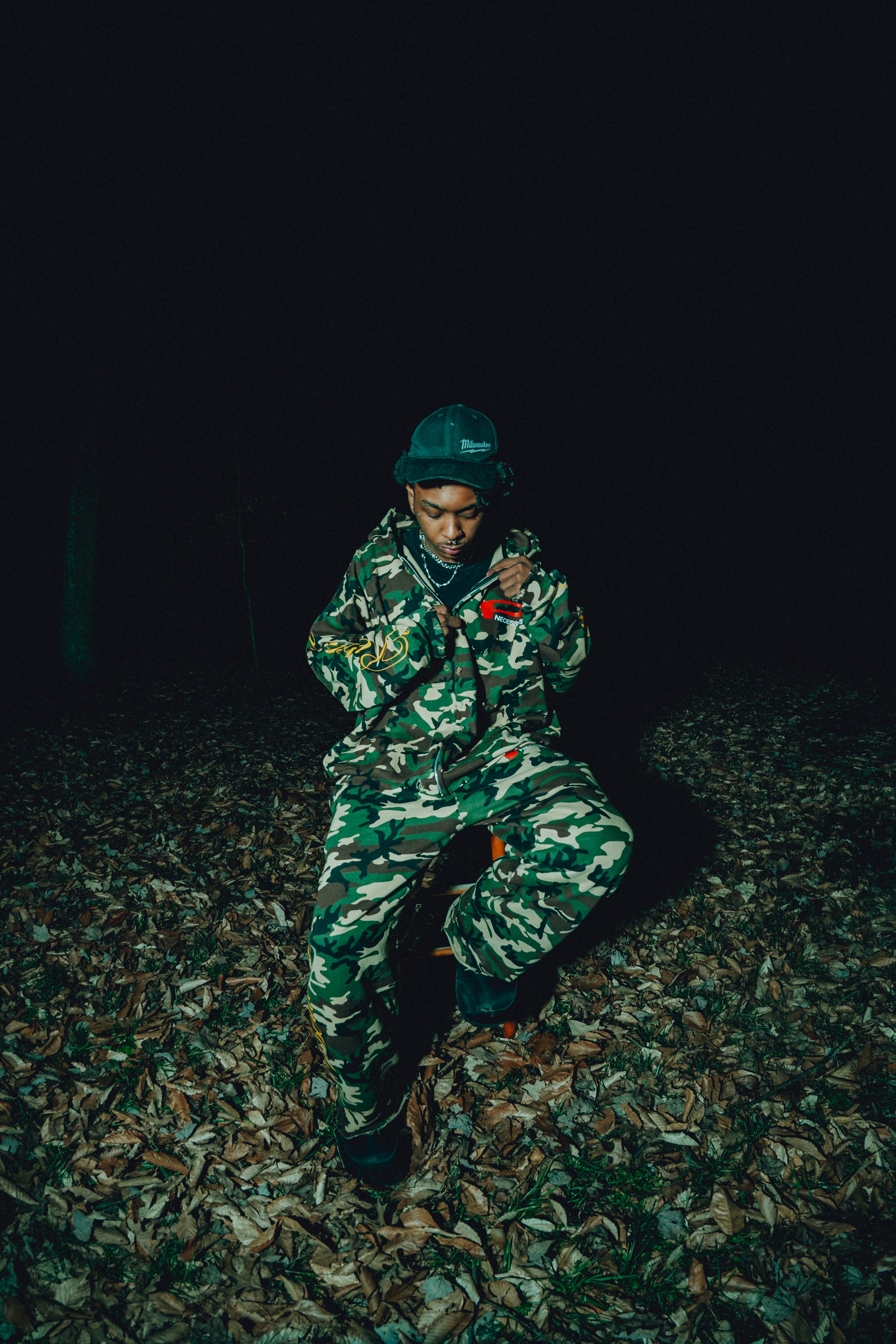 UTILITY CAMO ZIP UP