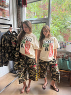 UTILITY CAMO LONG SHORTS