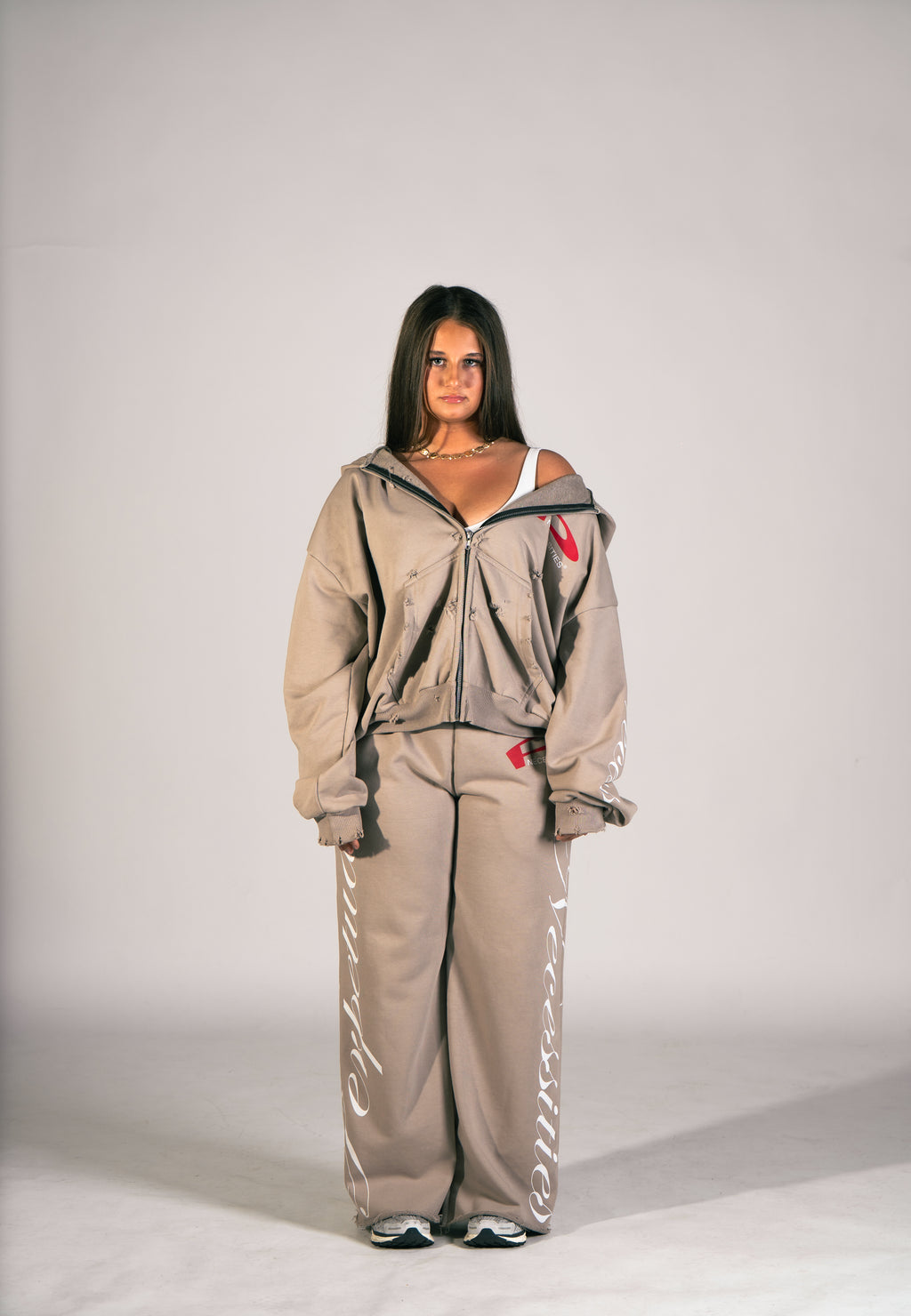 FOUNDATION GREY ZIP UP