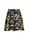 UTILITY CAMO LONG SHORTS