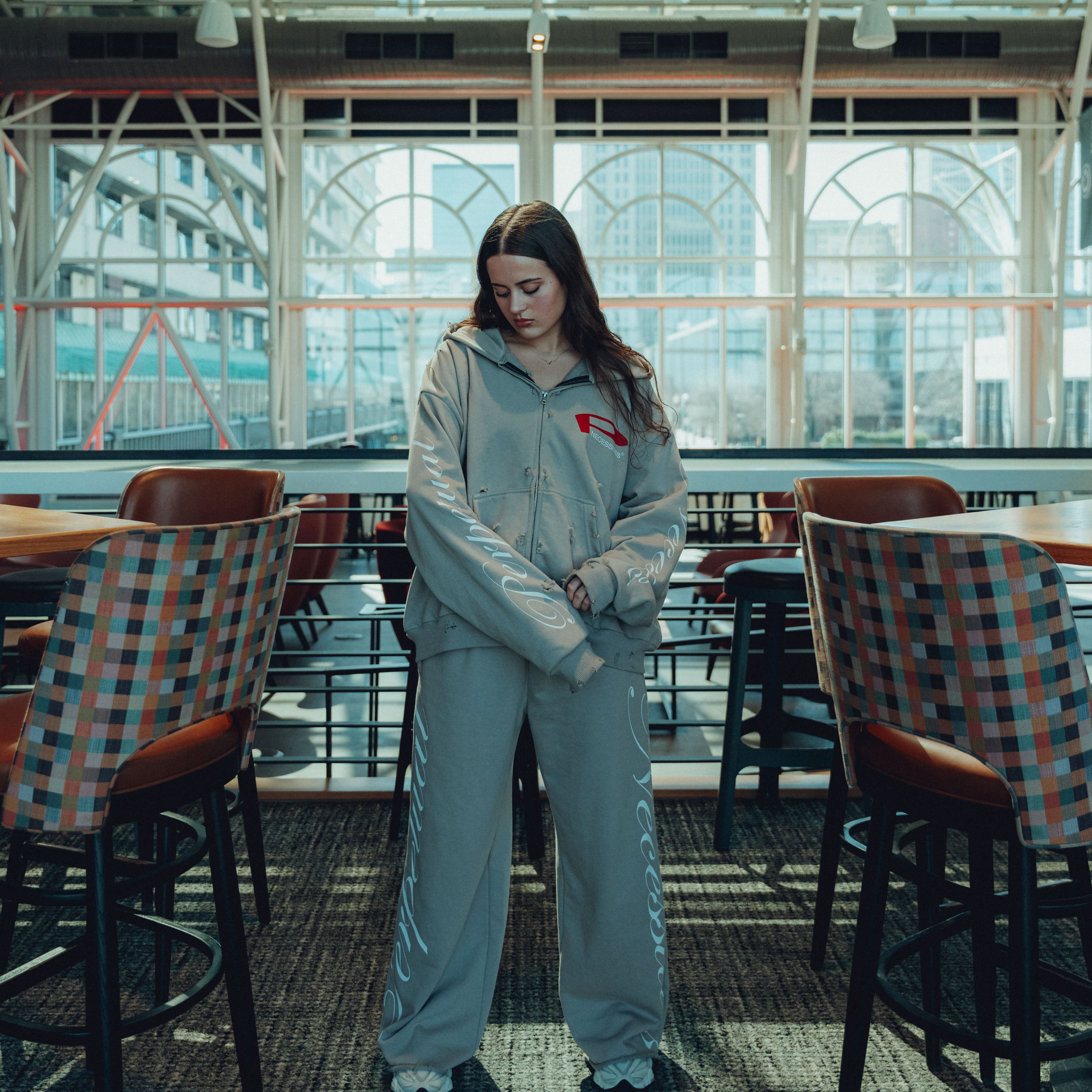 FOUNDATION GREY ZIP UP